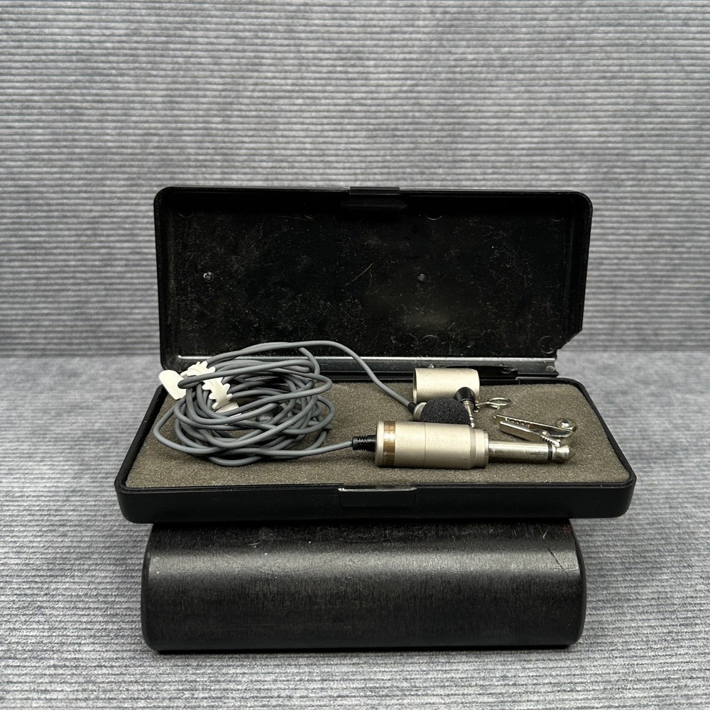Sony Electret Condenser Microphone ECM-150 Vintage Lavalier Mic with Case Japan
